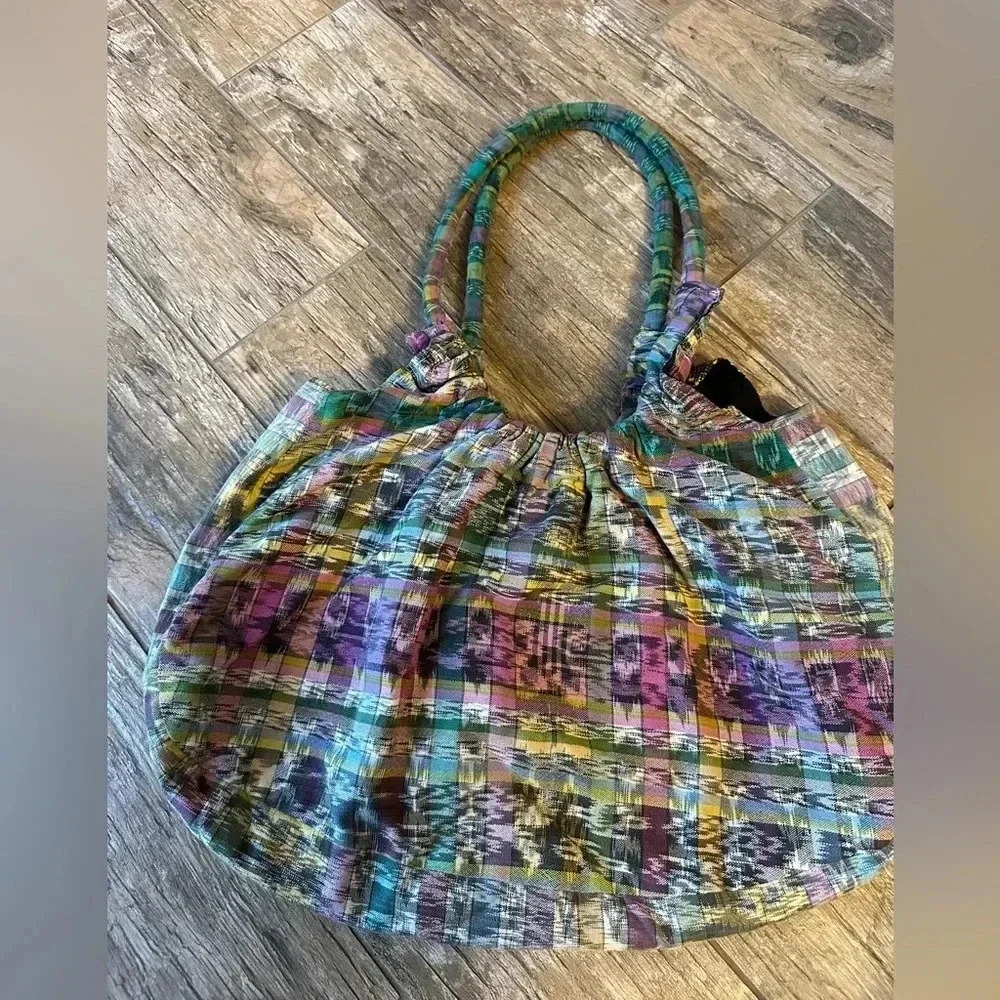 Embroidered hobo bag gorgeous fall eucalyptus - Picture 5 of 6
